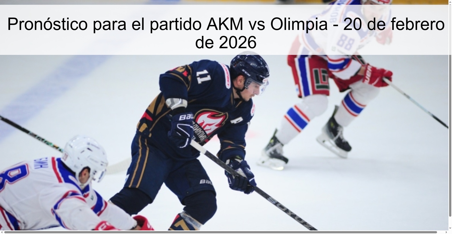 Pronóstico para el partido AKM vs Olimpia - 20 de febrero de 2026
