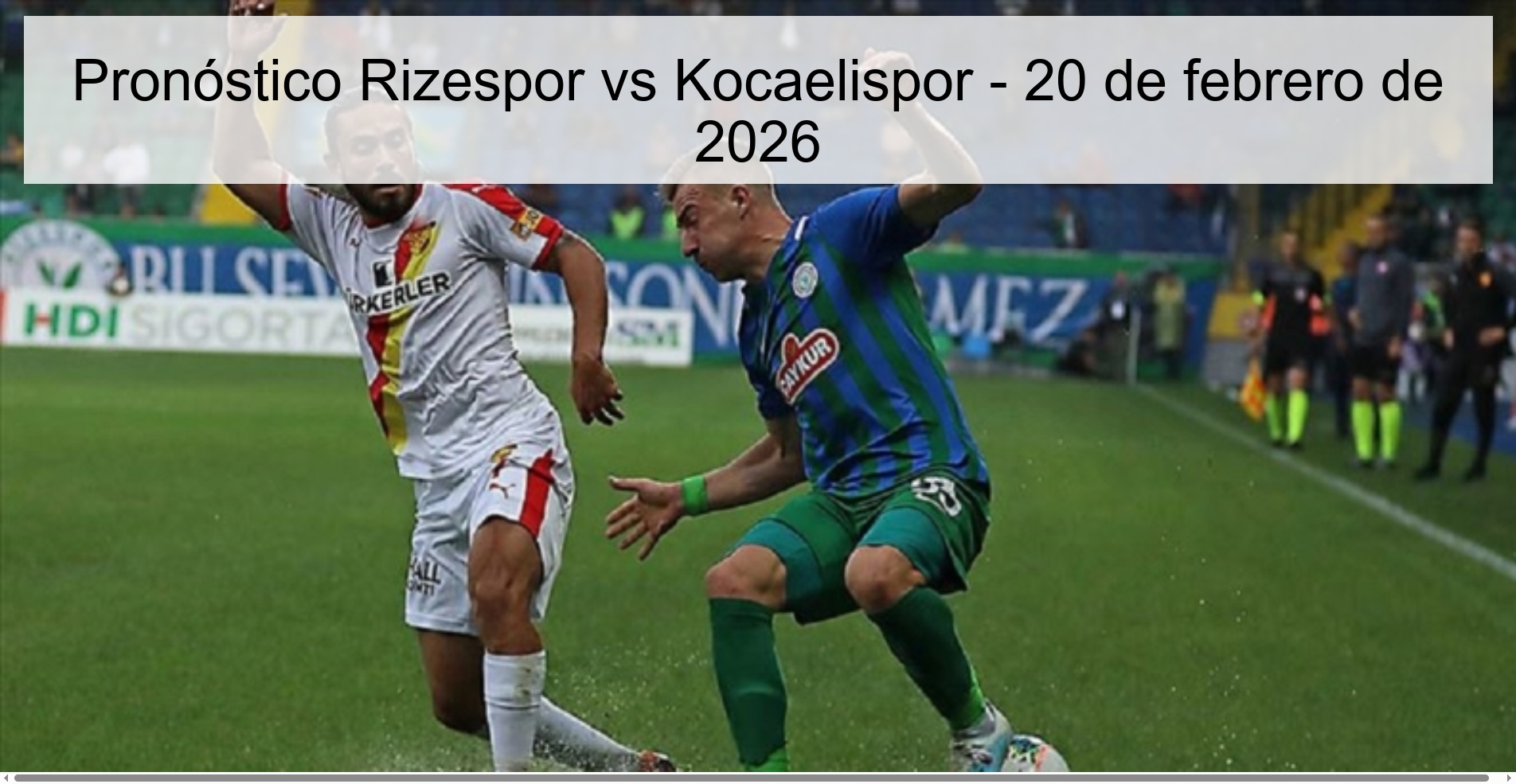 Rizespor vs Kocaelispor Prediction – February 20, 2026