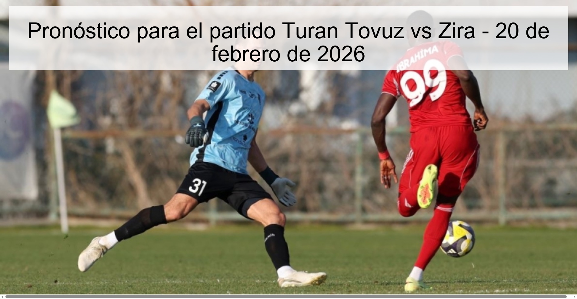Pronóstico para el partido Turan Tovuz vs Zira - 20 de febrero de 2026
