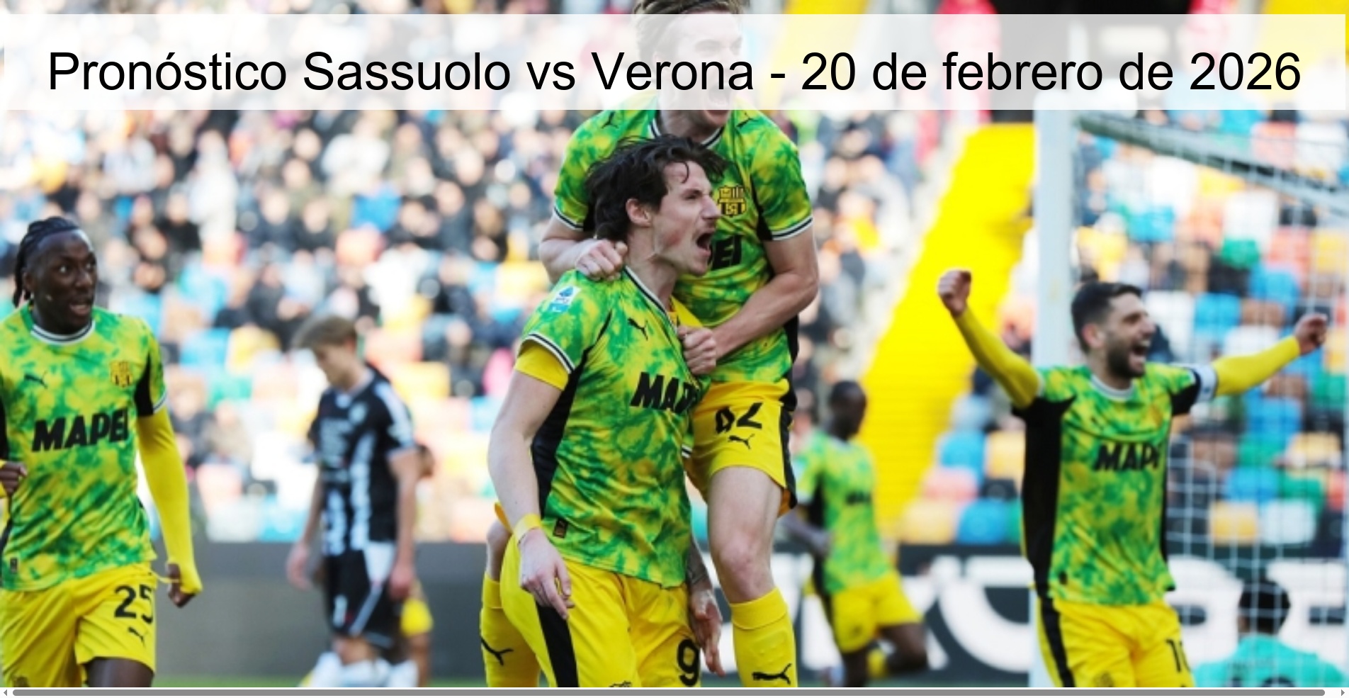 Sassuolo vs Verona Prediction – February 20, 2026