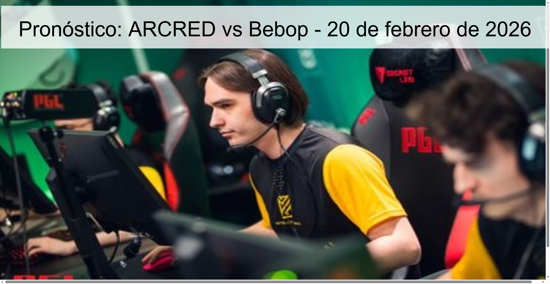 Prediction: ARCRED vs Bebop – February 20, 2026