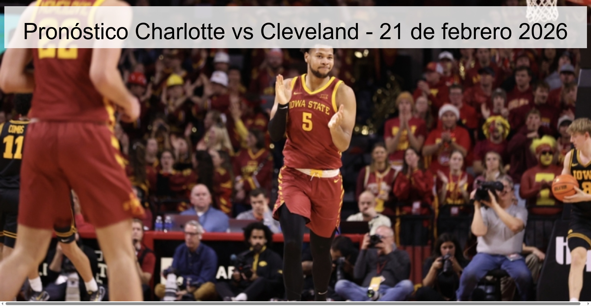 Pronóstico Charlotte vs Cleveland - 21 de febrero 2026