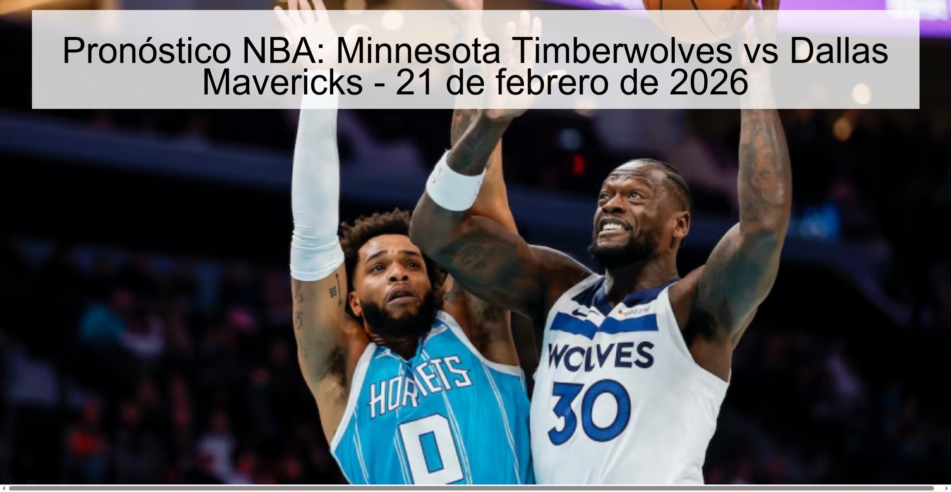 NBA Prediction: Minnesota Timberwolves vs Dallas Mavericks - February 21, 2026