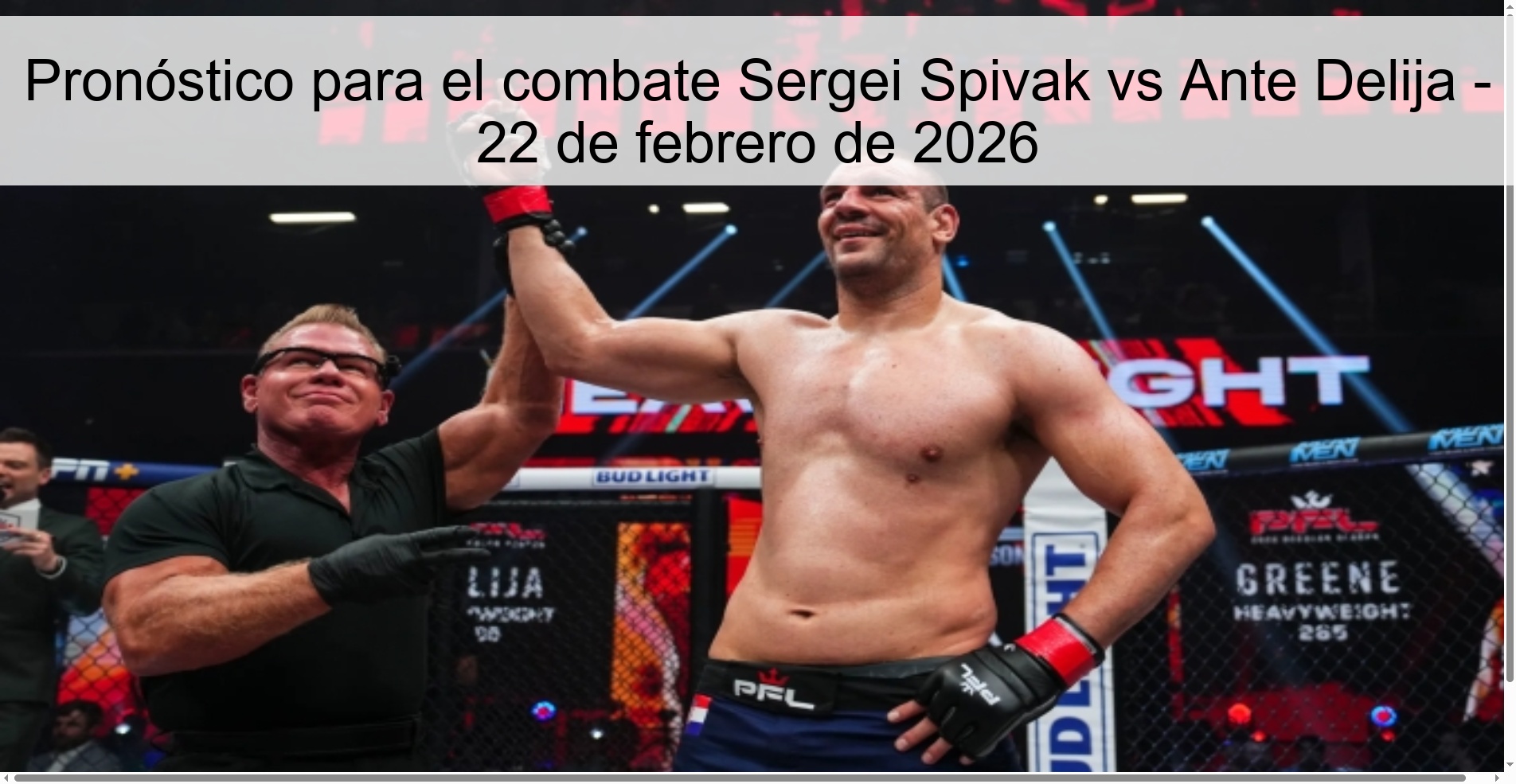 Prediction for the fight Sergei Spivak vs Ante Delija - February 22, 2026