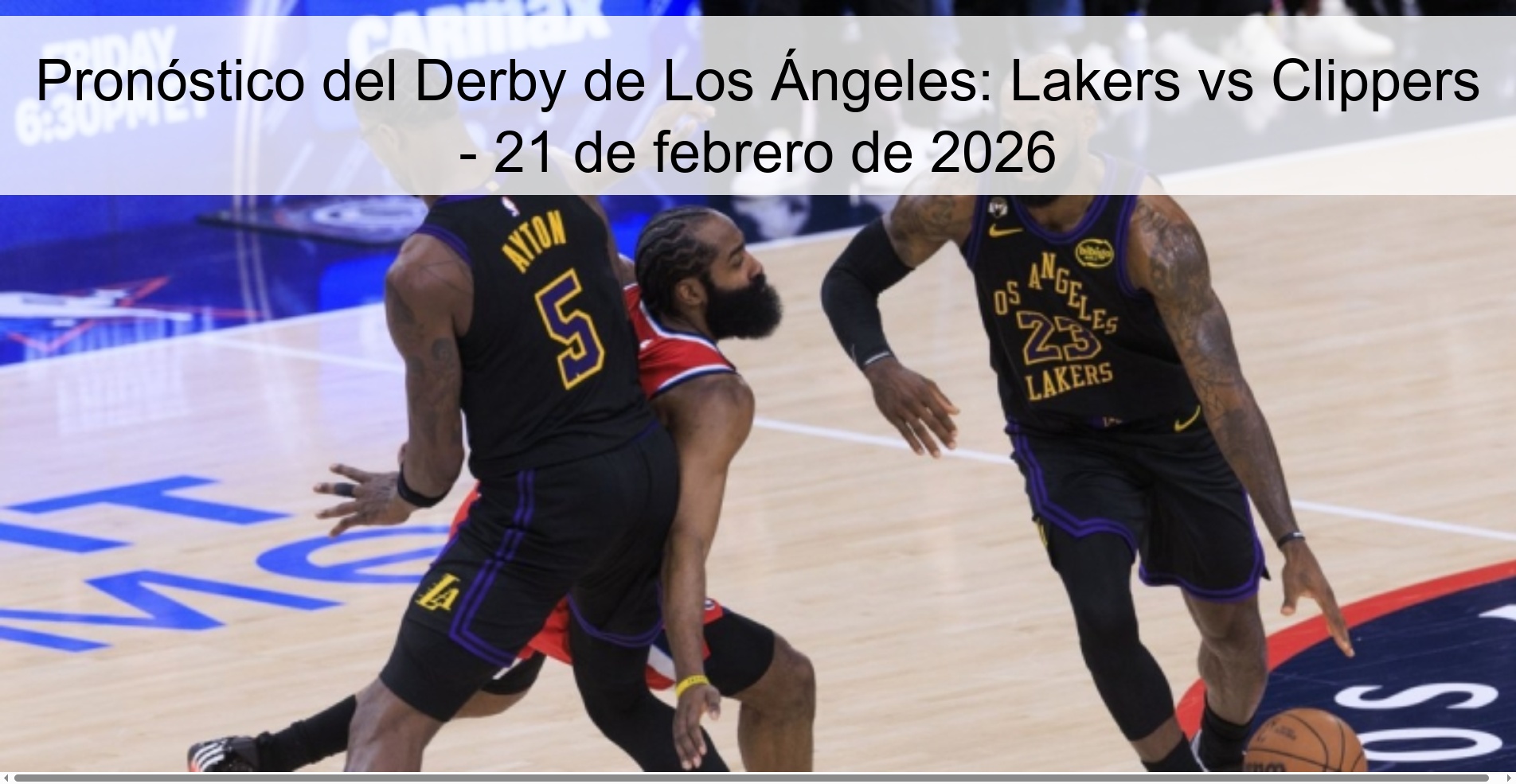 Los Angeles Derby Prediction: Lakers vs Clippers – February 21, 2026