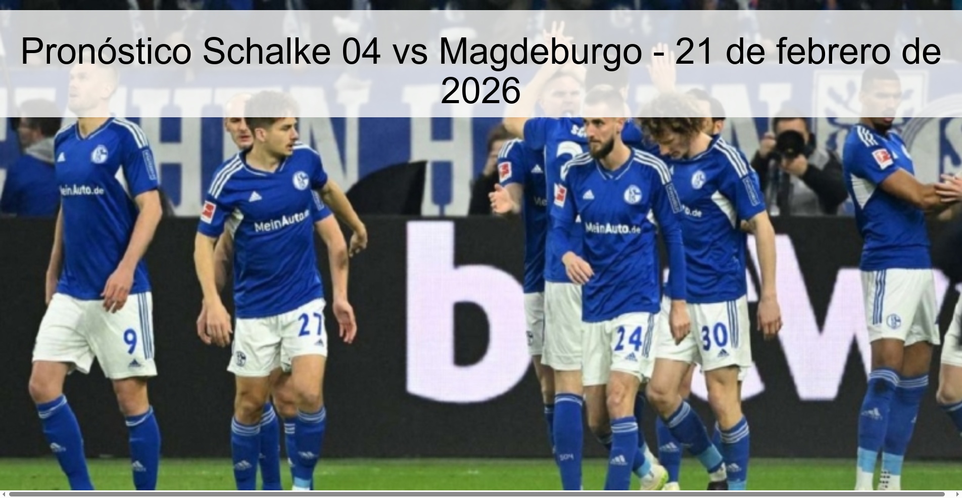 Schalke 04 vs Magdeburg Prediction – February 21, 2026