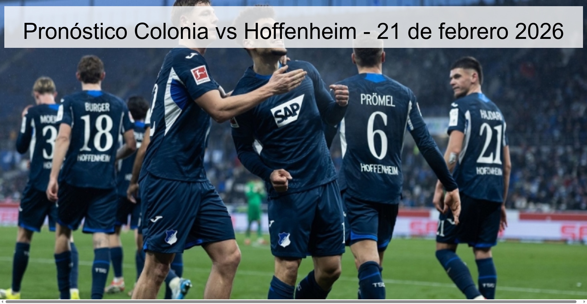 Cologne vs Hoffenheim Prediction - February 21, 2026
