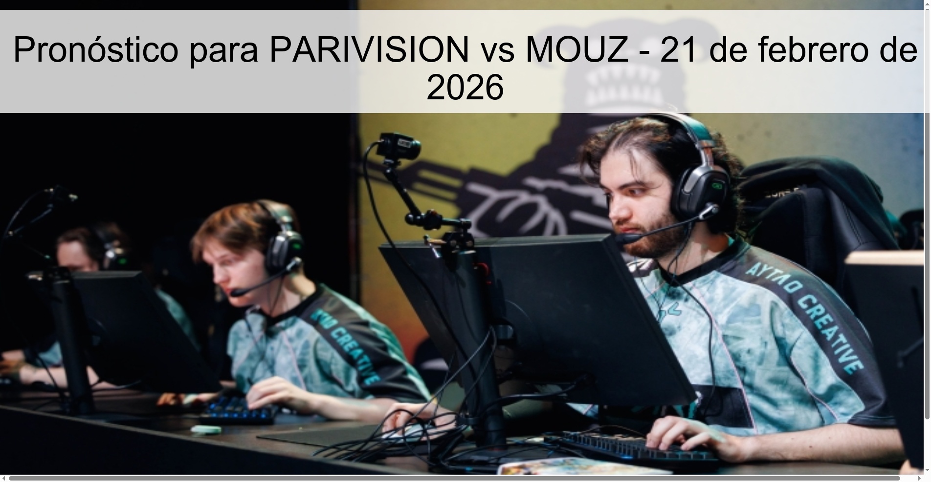 Pronóstico para PARIVISION vs MOUZ - 21 de febrero de 2026