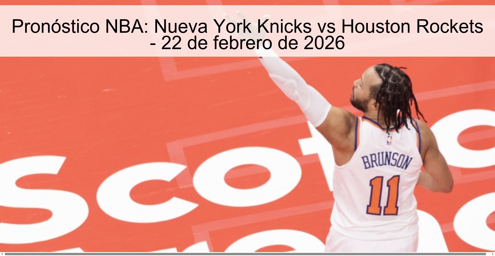 NBA Prediction: New York Knicks vs Houston Rockets - February 22, 2026