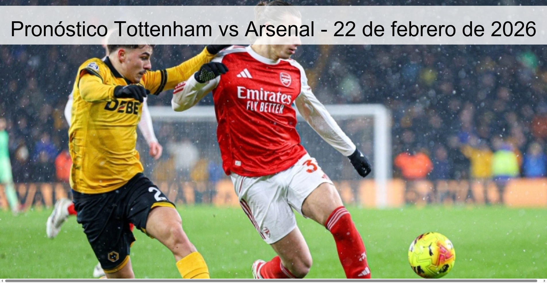 Tottenham vs Arsenal Prediction – February 22, 2026