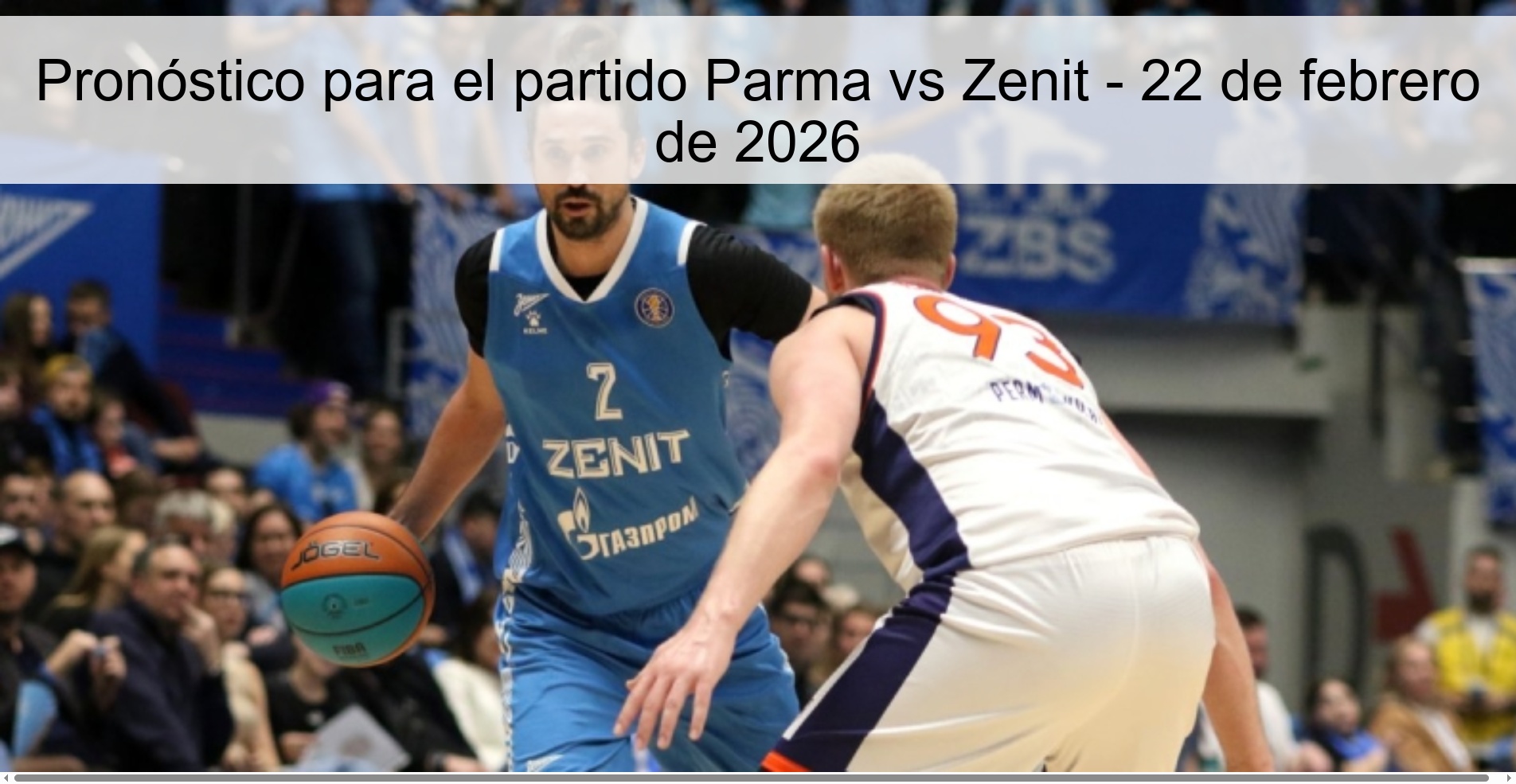 Prediction for the match Parma vs Zenit - February 22, 2026
