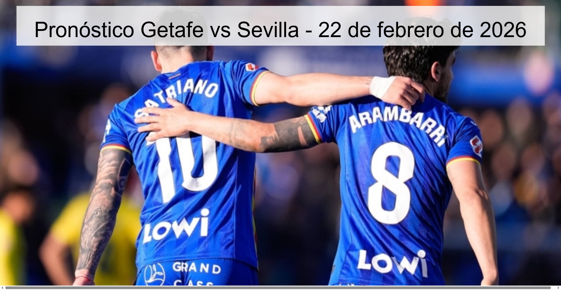 Getafe vs Sevilla Prediction - February 22, 2026