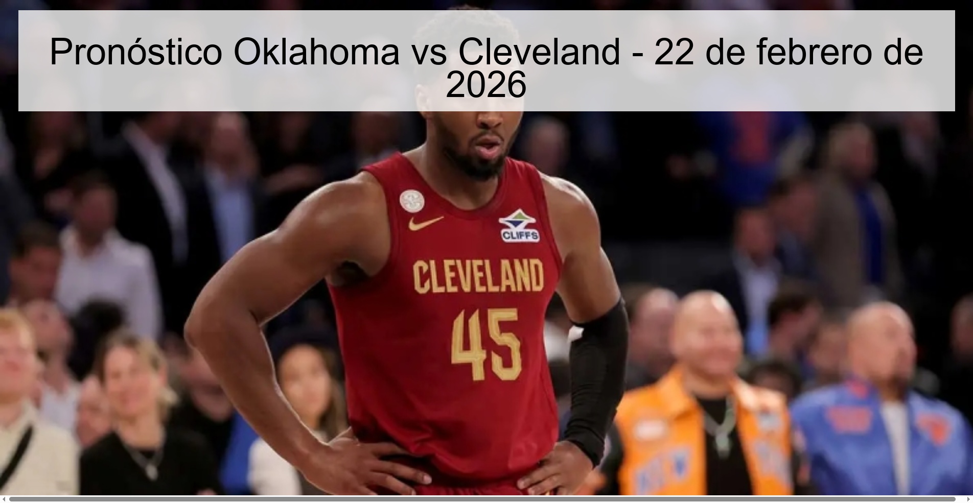 Oklahoma vs Cleveland Prediction – February 22, 2026