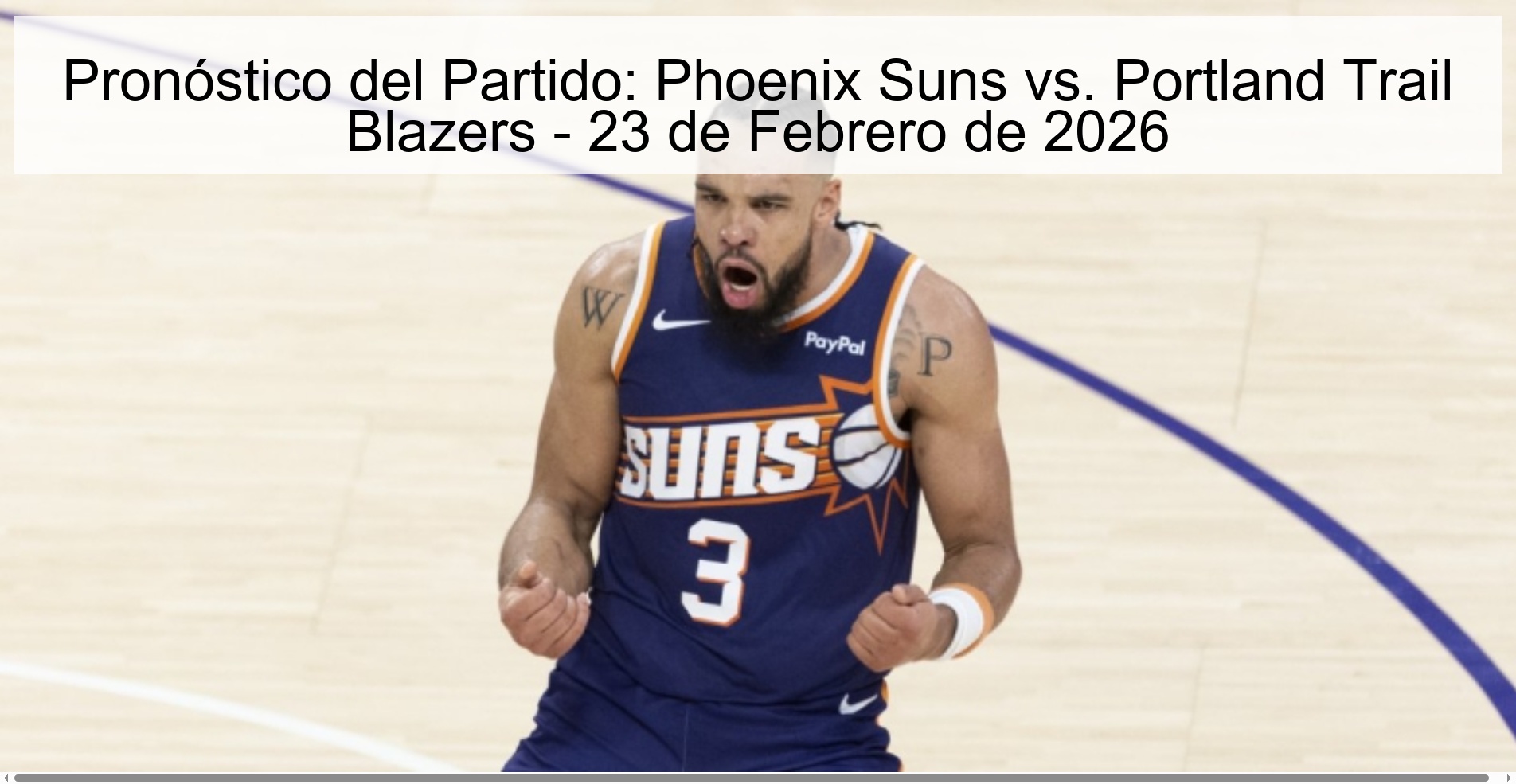 Match Prediction: Phoenix Suns vs. Portland Trail Blazers - February 23, 2026