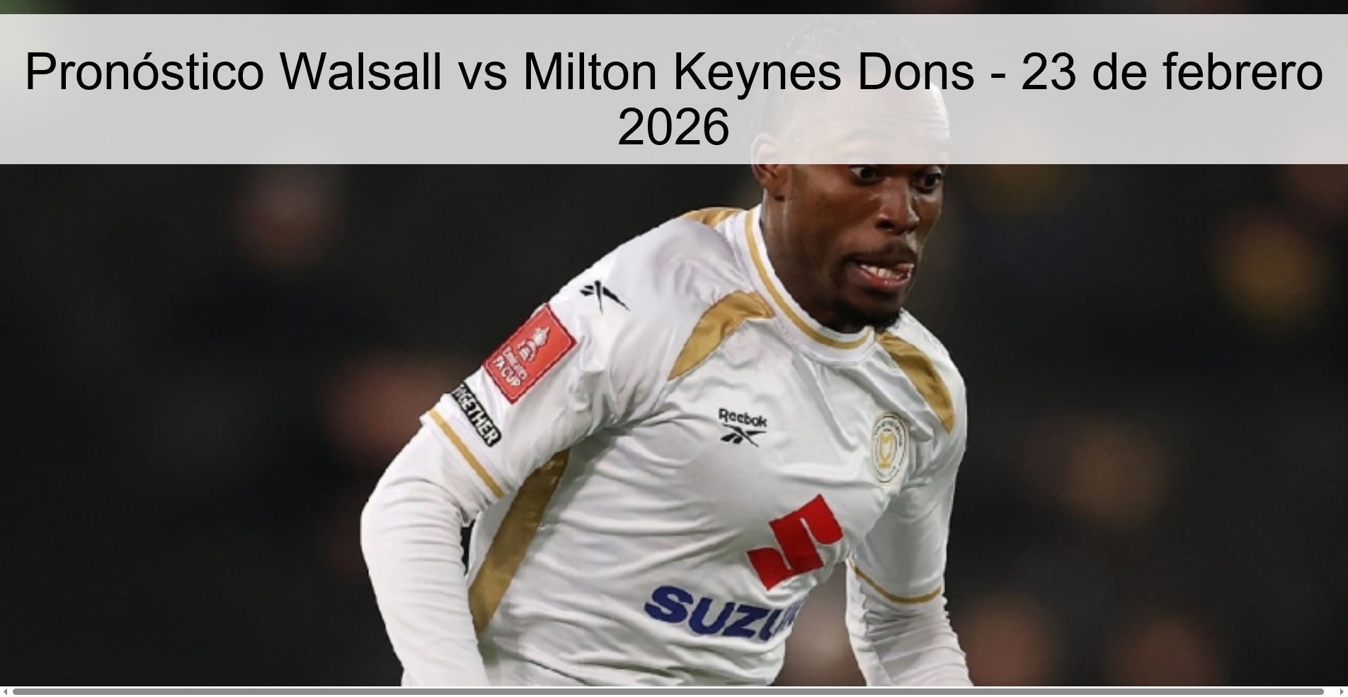 Walsall vs Milton Keynes Dons Prediction – February 23, 2026