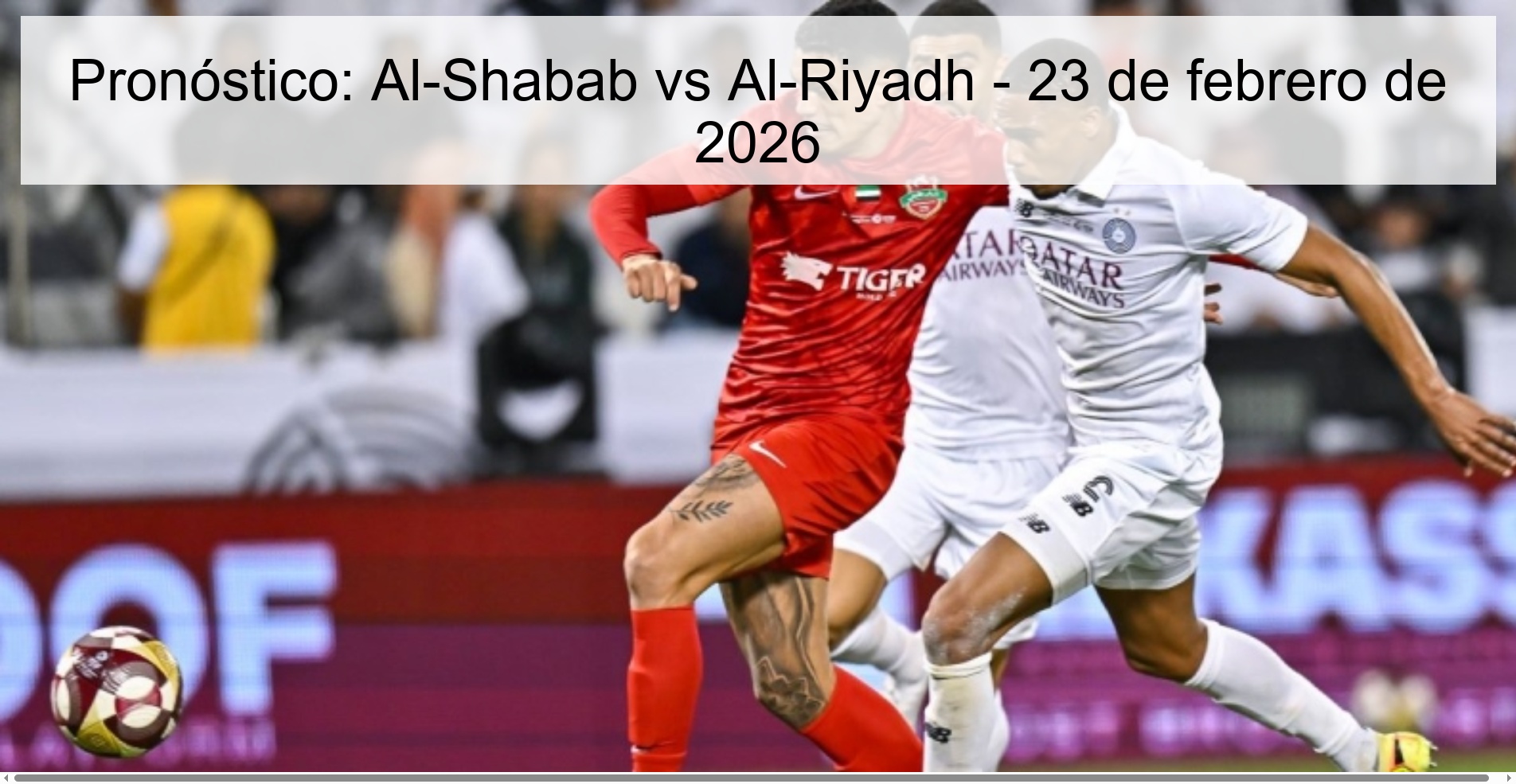 Pronóstico: Al-Shabab vs Al-Riyadh - 23 de febrero de 2026 Pronóstico: Al-Shabab vs Al-Riyadh - 23 de febrero de 2026