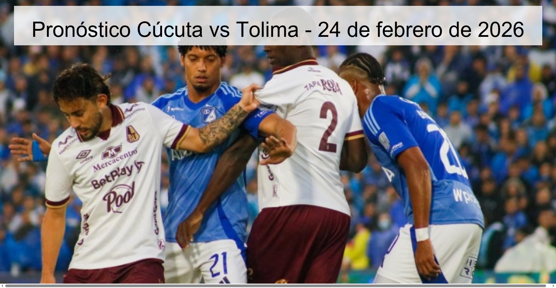 Cúcuta vs Tolima Prediction - February 24, 2026