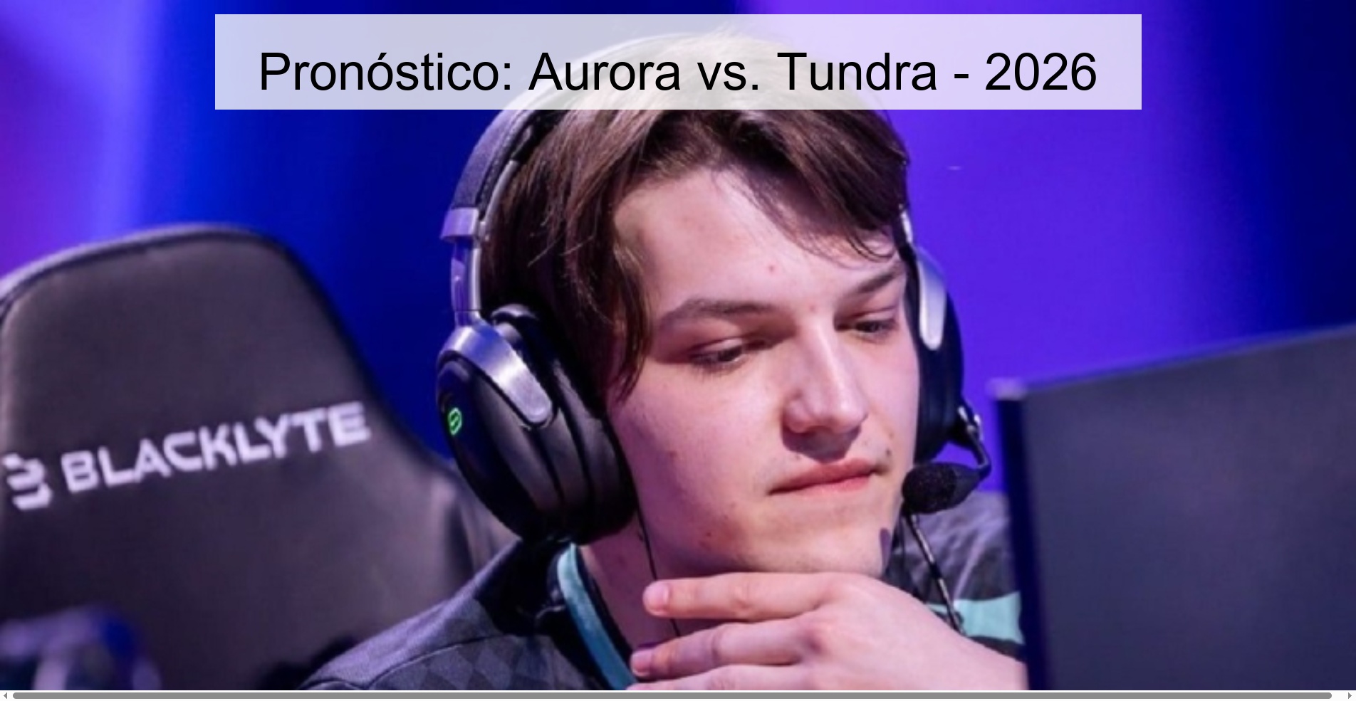 Pronóstico: Aurora vs. Tundra - 2026