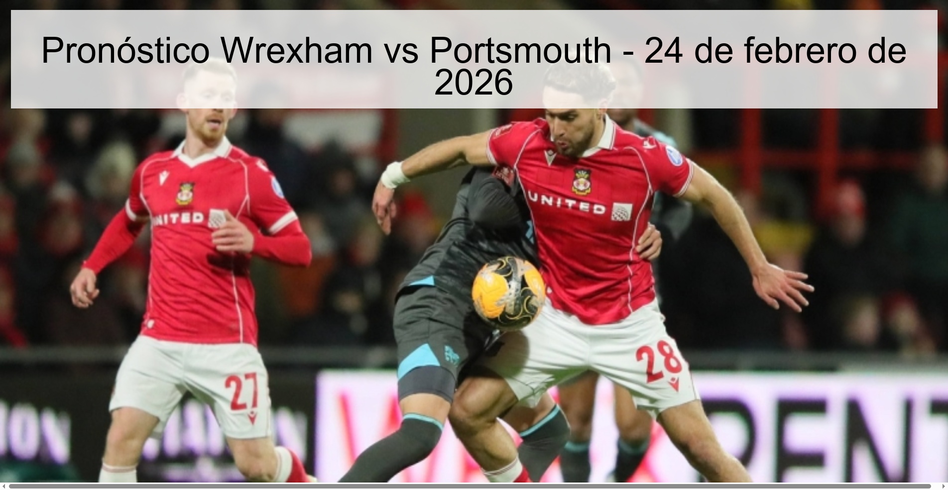 Wrexham vs Portsmouth Prediction – February 24, 2026