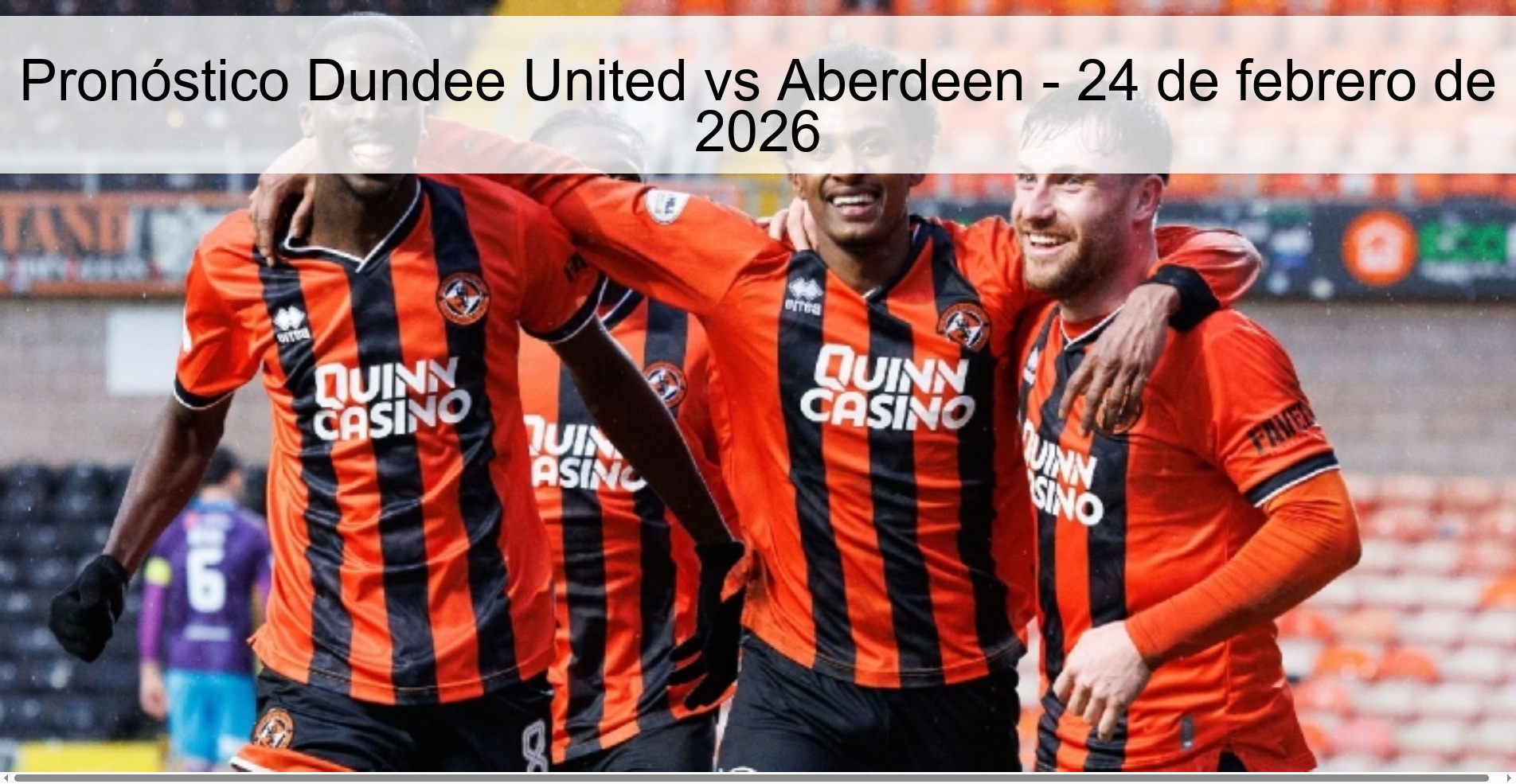 Dundee United vs Aberdeen Prediction – February 24, 2026