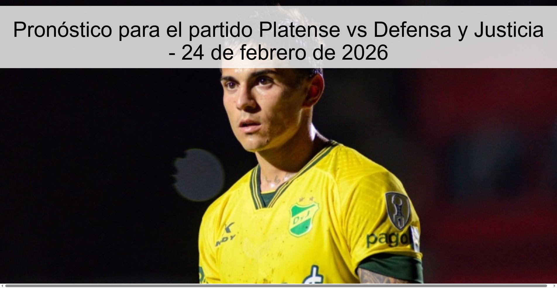 Prediction for the Platense vs Defensa y Justicia match - February 24, 2026