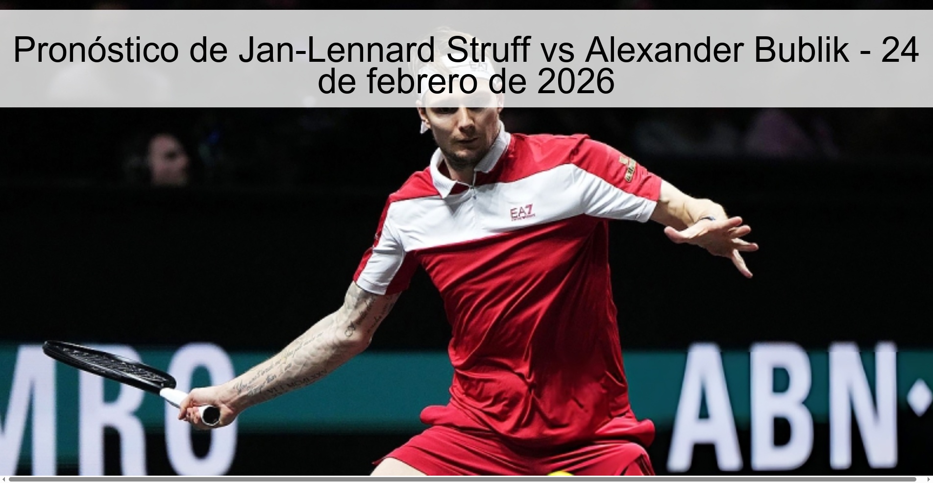 Jan-Lennard Struff vs Alexander Bublik Prediction – February 24, 2026