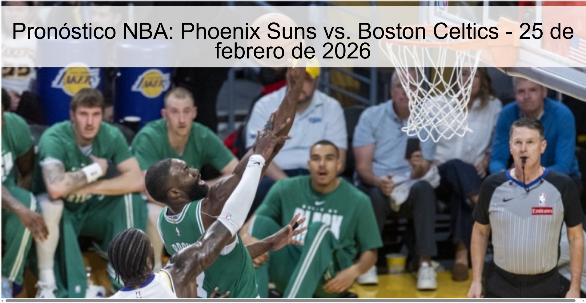 NBA Prediction: Phoenix Suns vs. Boston Celtics - February 25, 2026