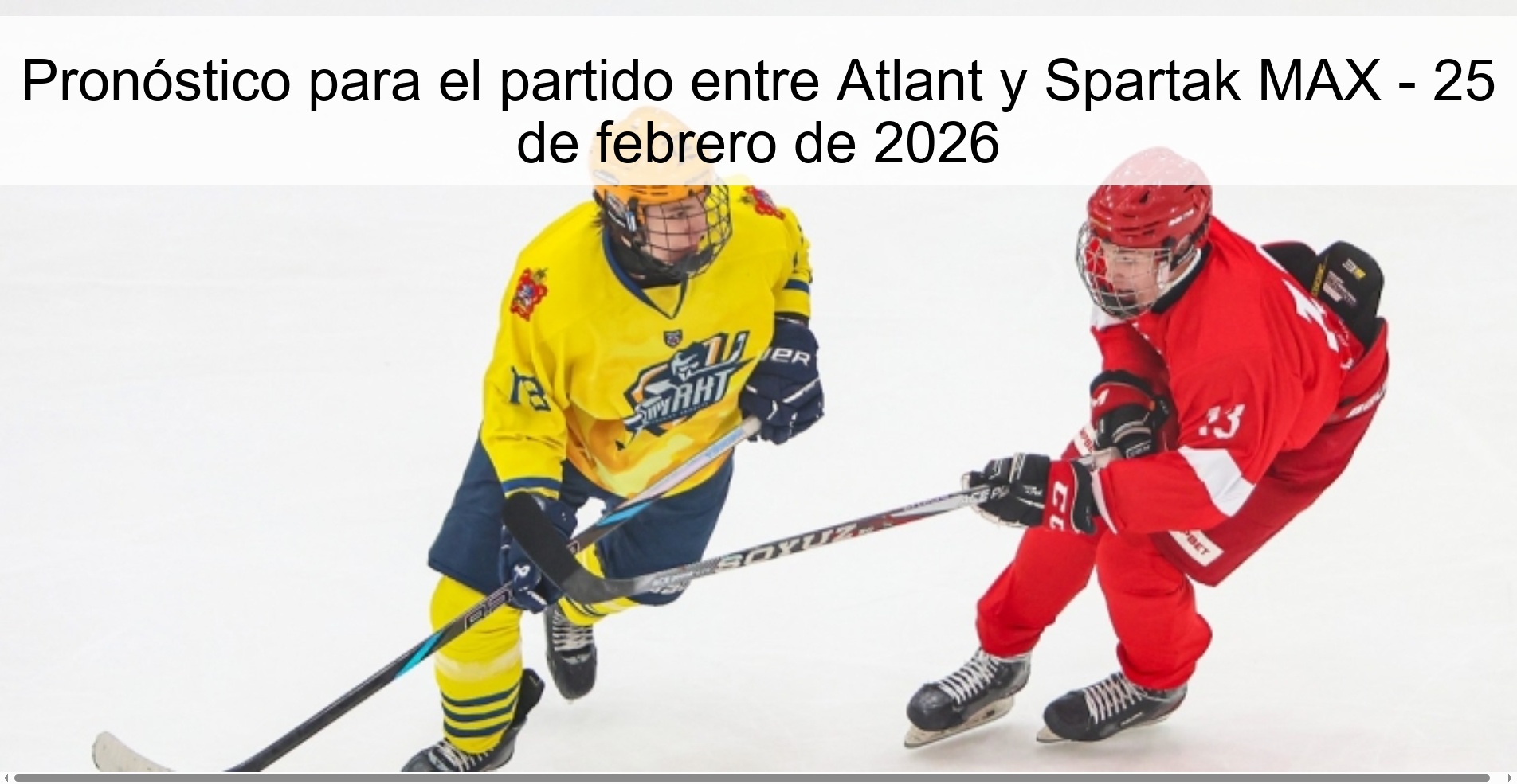 Prediction for the match between Atlant and Spartak MAX - February 25, 2026