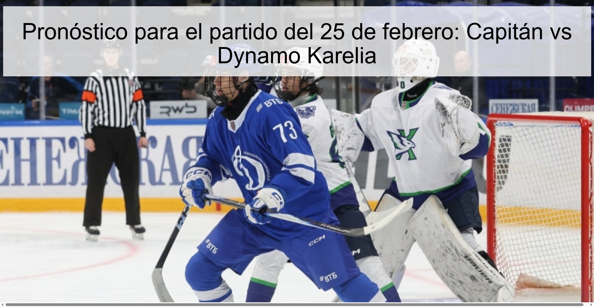 Prediction for the match on February 25: Captain vs Dynamo Karelia