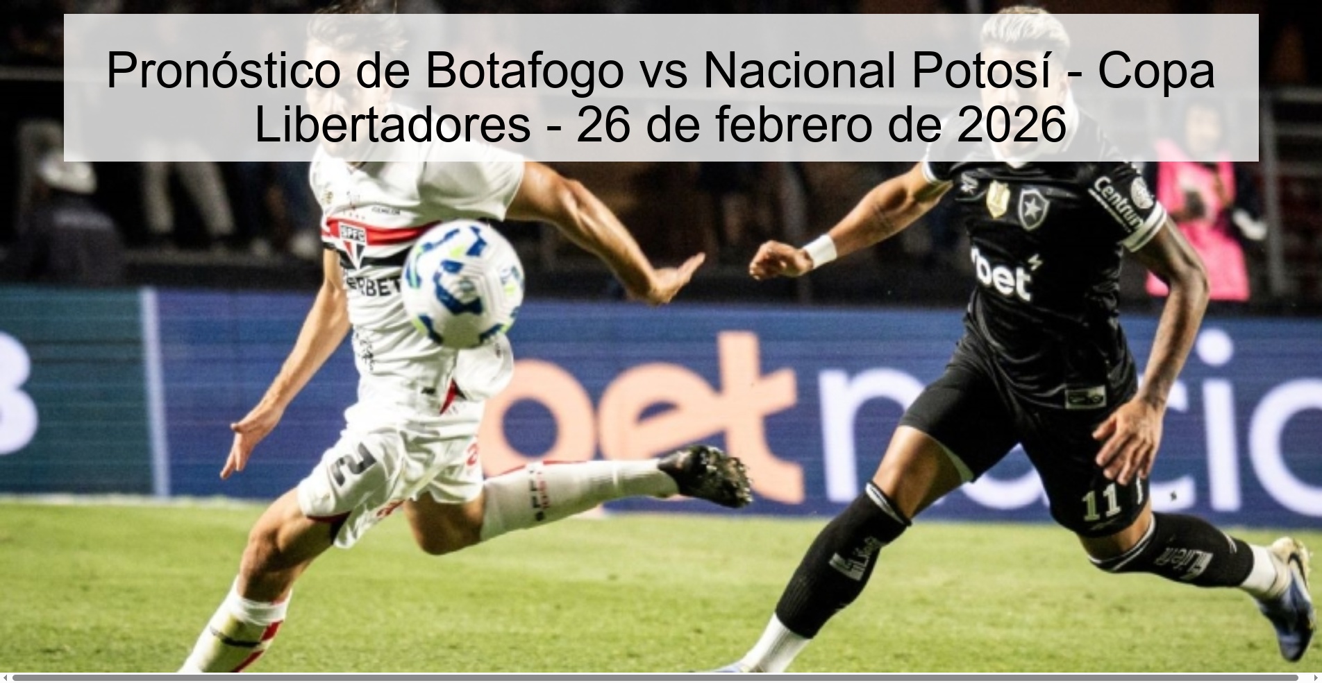 Botafogo vs Nacional Potosí Prediction - Copa Libertadores - February 26, 2026