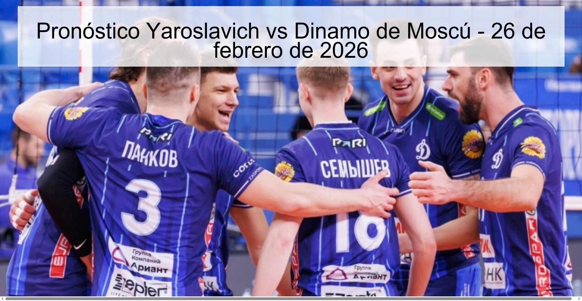 Pronóstico Yaroslavich vs Dinamo de Moscú - 26 de febrero de 2026