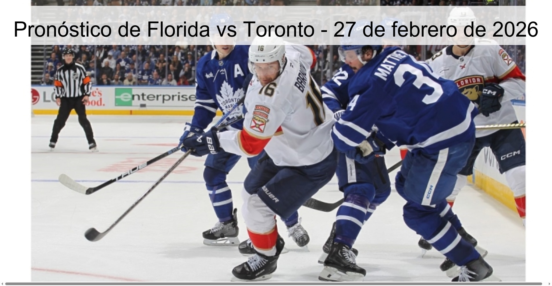 Florida vs Toronto Prediction – February 27, 2026