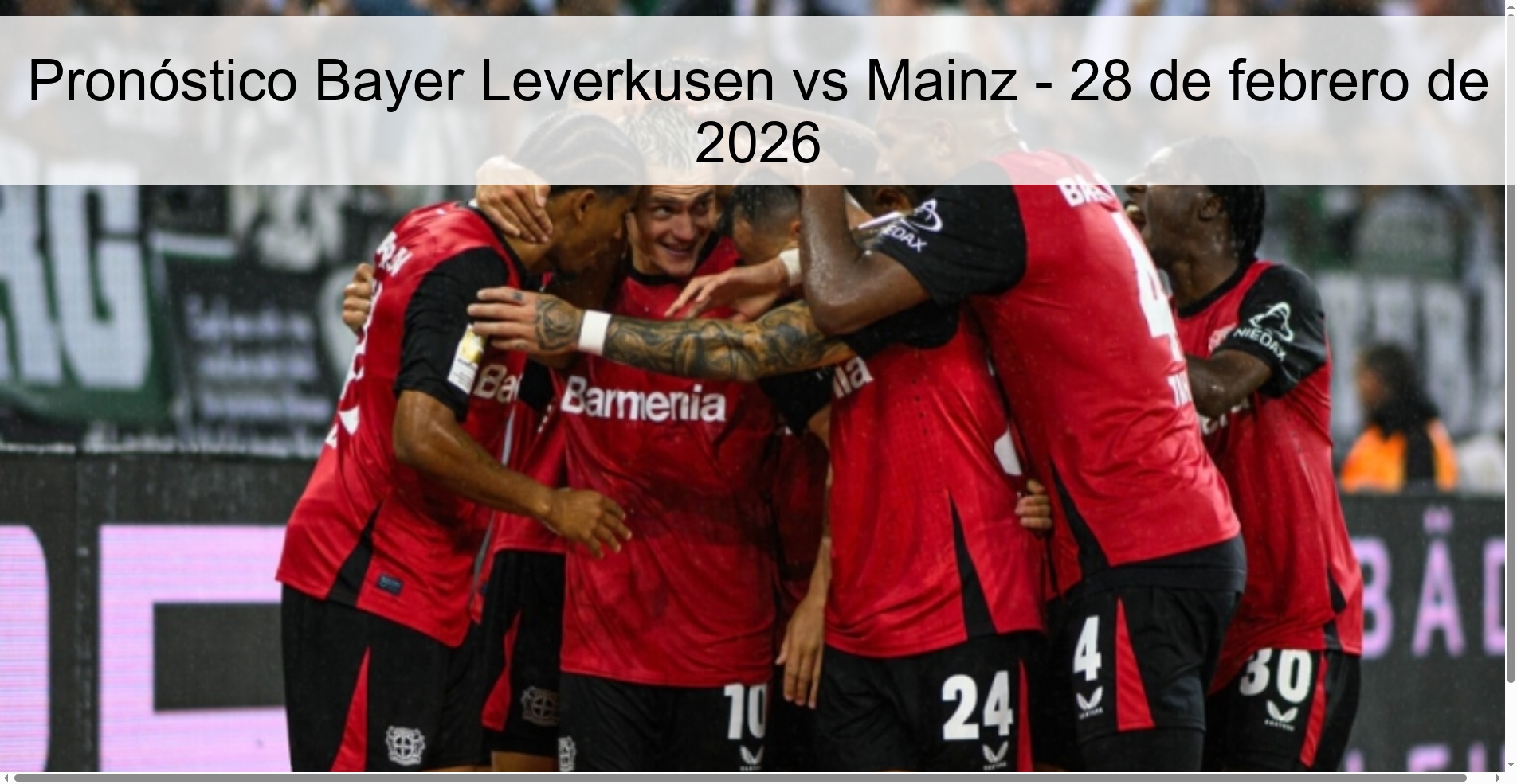 Bayer Leverkusen vs Mainz Prediction – February 28, 2026