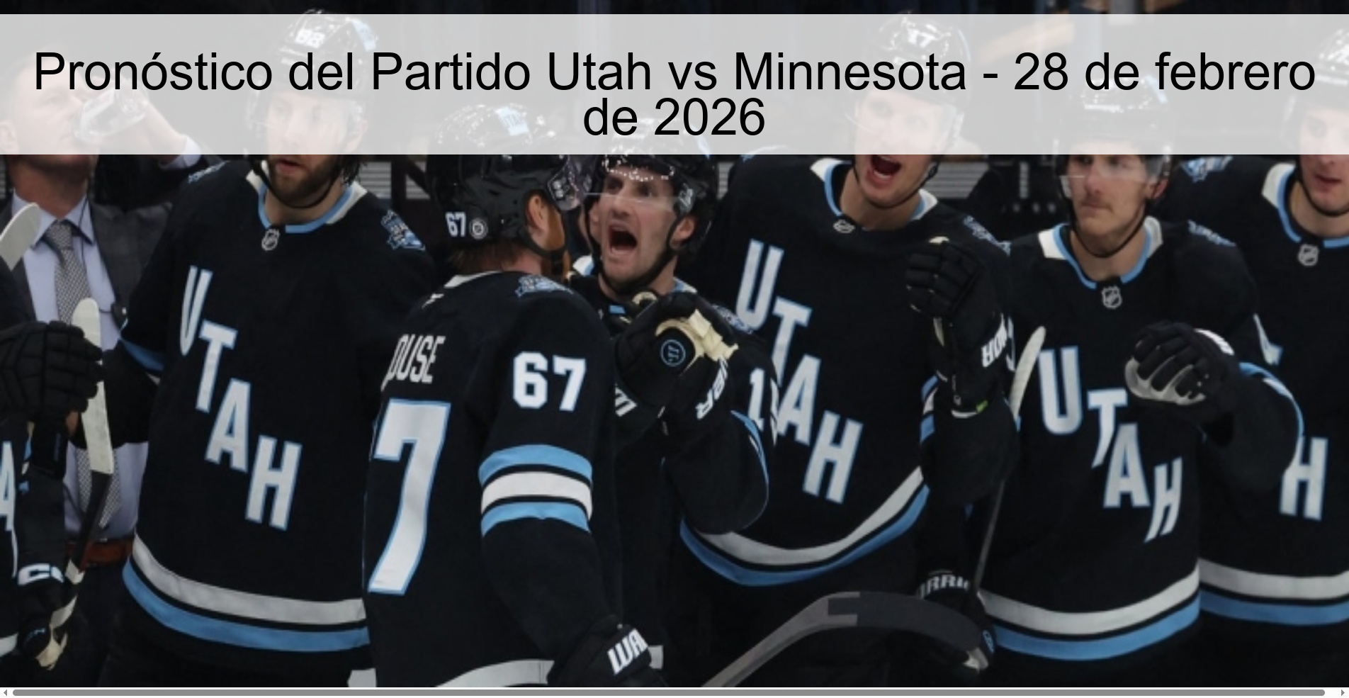 Pronóstico del Partido Utah vs Minnesota - 28 de febrero de 2026