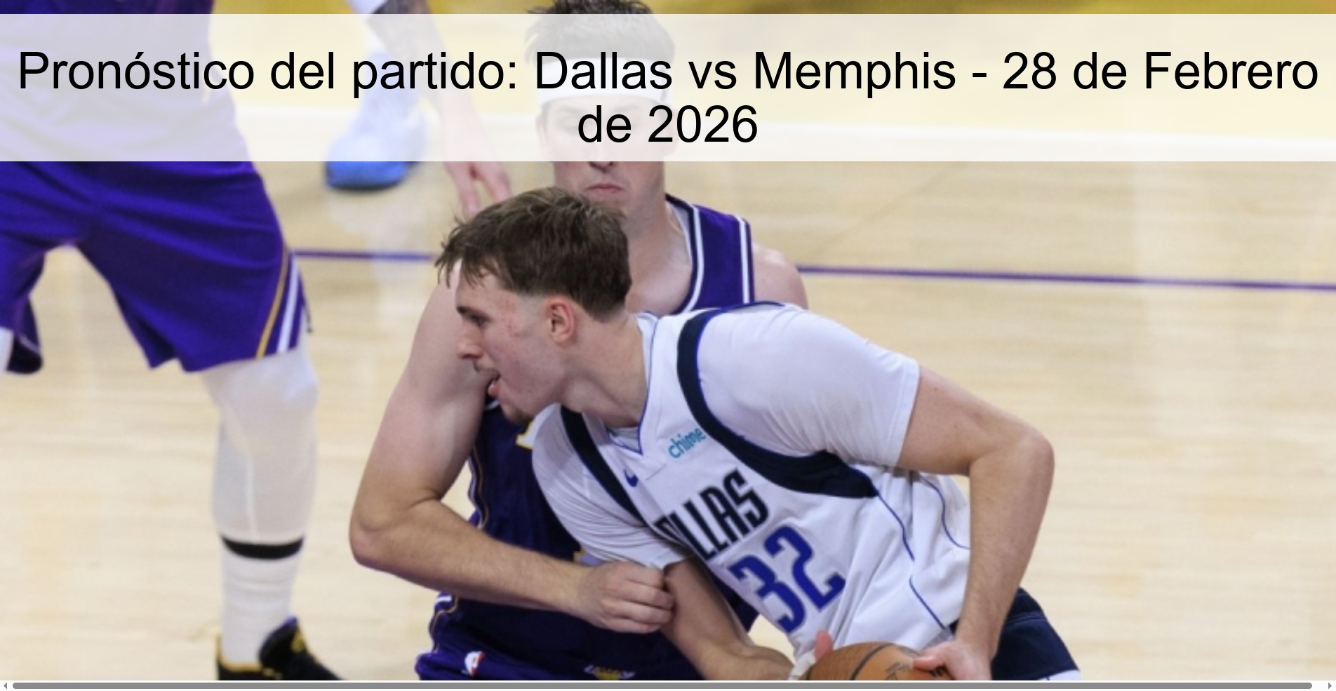 Match Prediction: Dallas vs Memphis - February 28, 2026