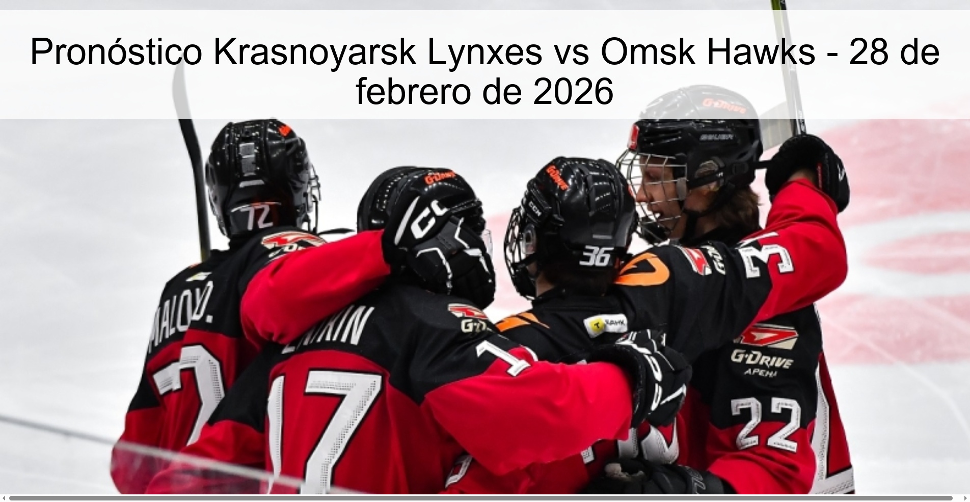 Pronóstico Krasnoyarsk Lynxes vs Omsk Hawks - 28 de febrero de 2026
