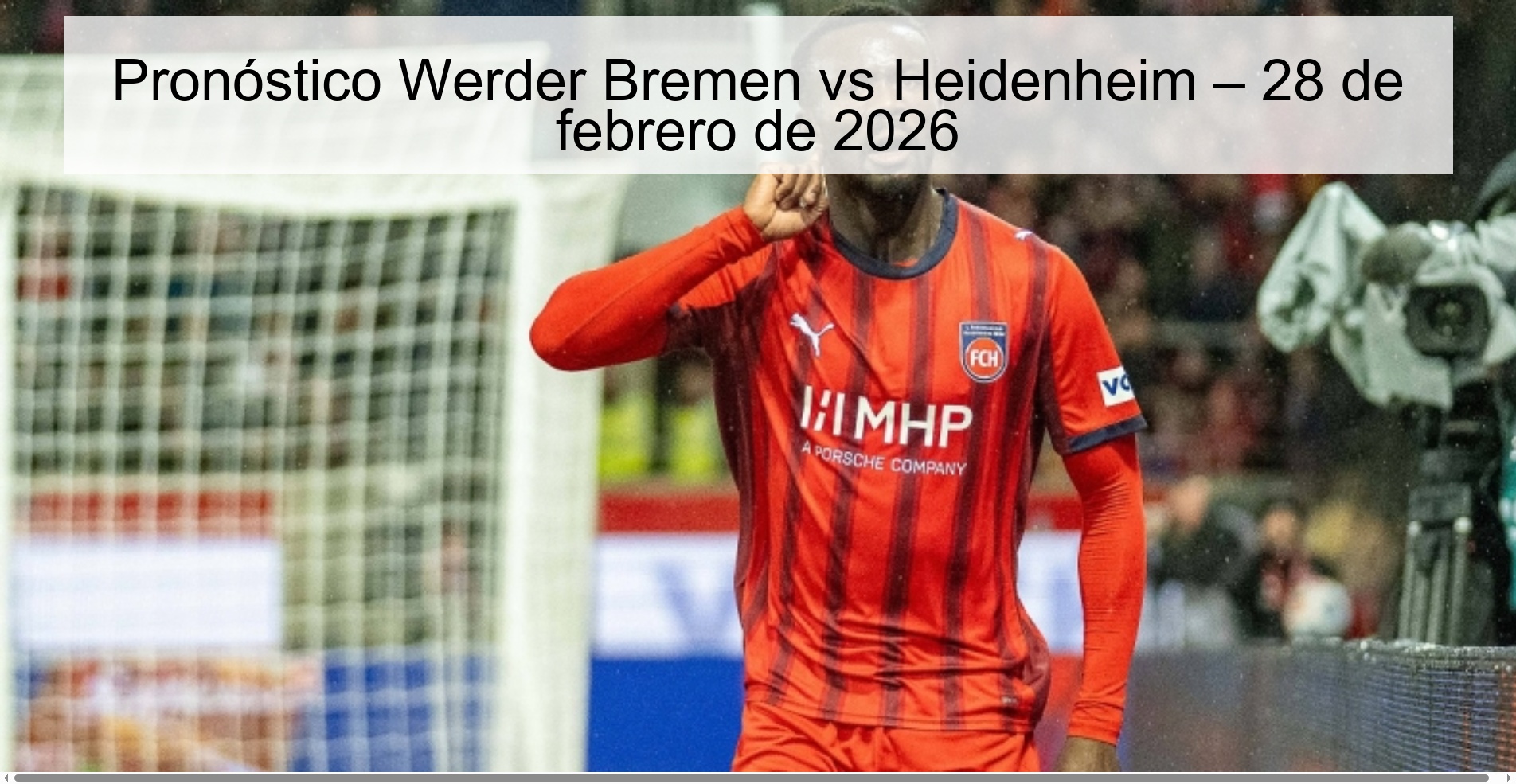 Werder Bremen vs Heidenheim Prediction – February 28, 2026