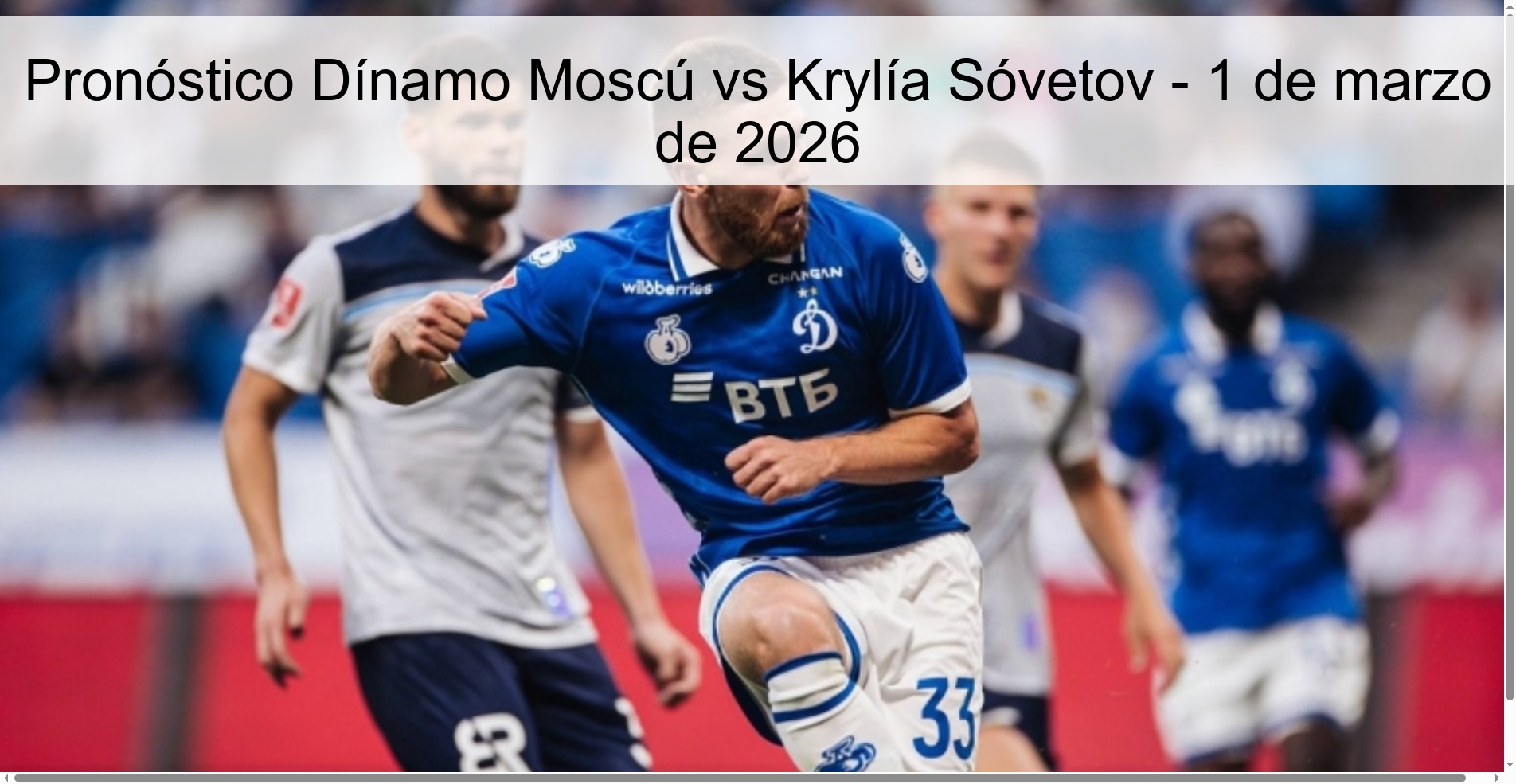 Dinamo Moscow vs Krylía Sóvetov Prediction - March 1, 2026