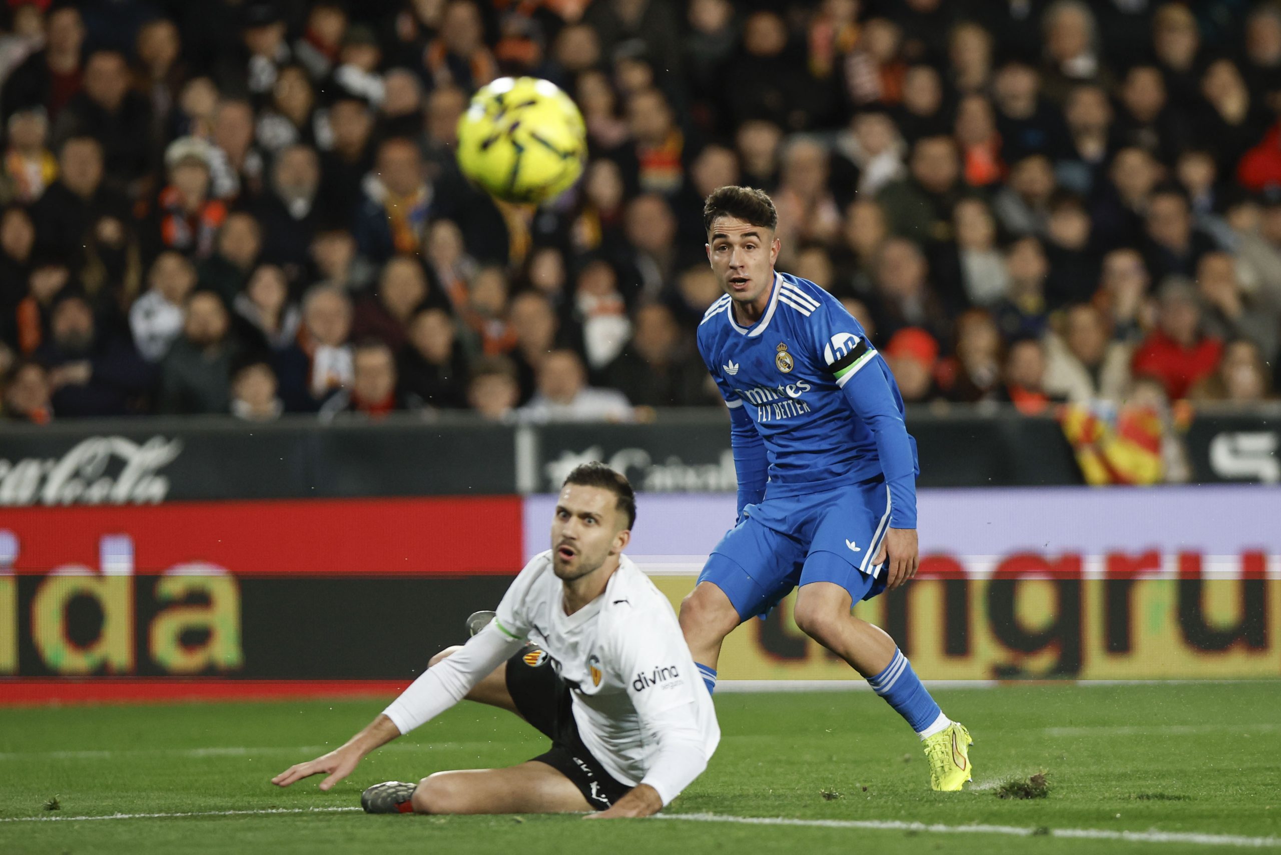 David Jiménez shines in his first start with Real Madrid at Mestalla