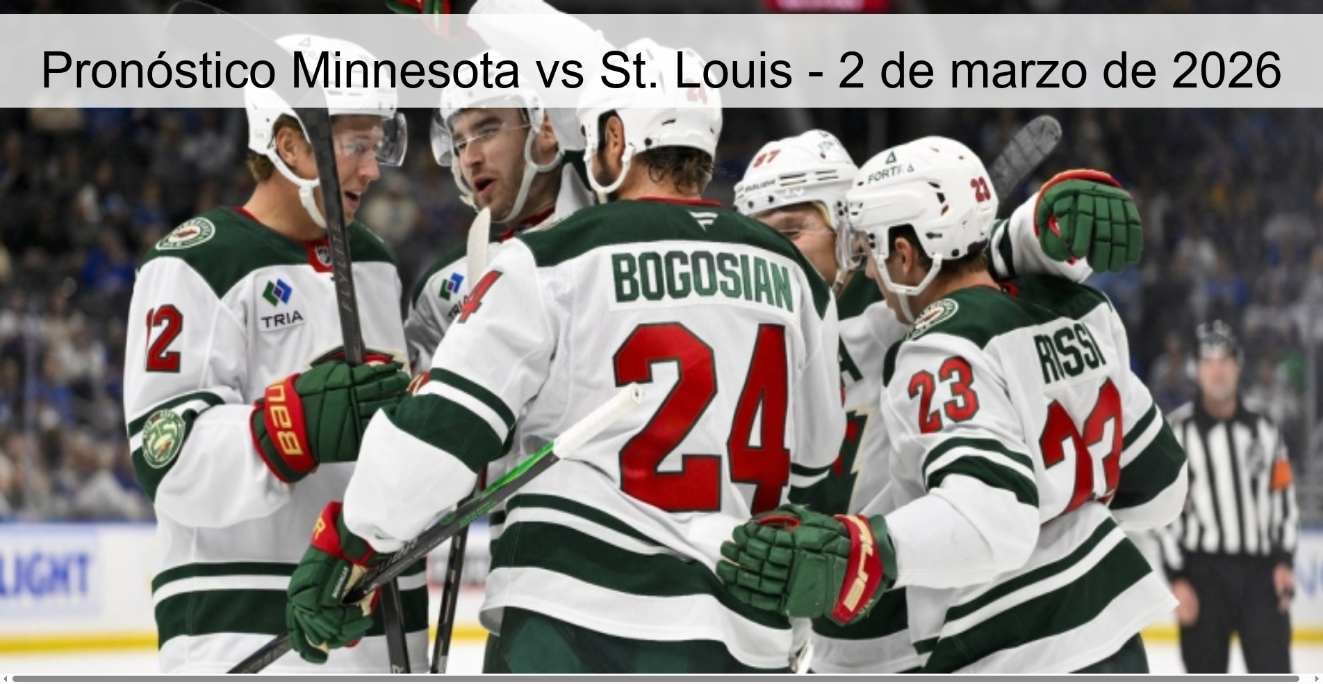 Pronóstico Minnesota vs St. Louis - 2 de marzo de 2026