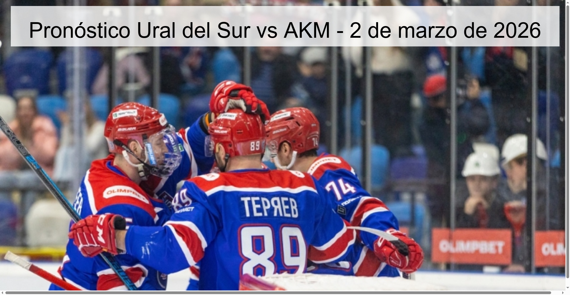 Pronóstico Ural del Sur vs AKM - 2 de marzo de 2026