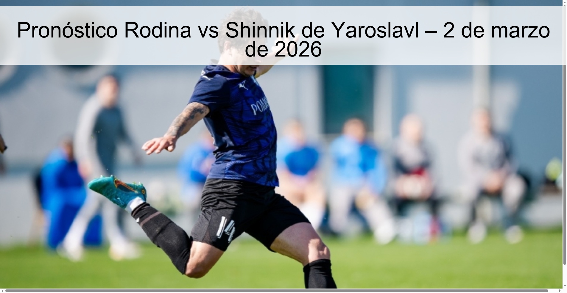 Rodina vs Shinnik Yaroslavl Prediction – March 2, 2026