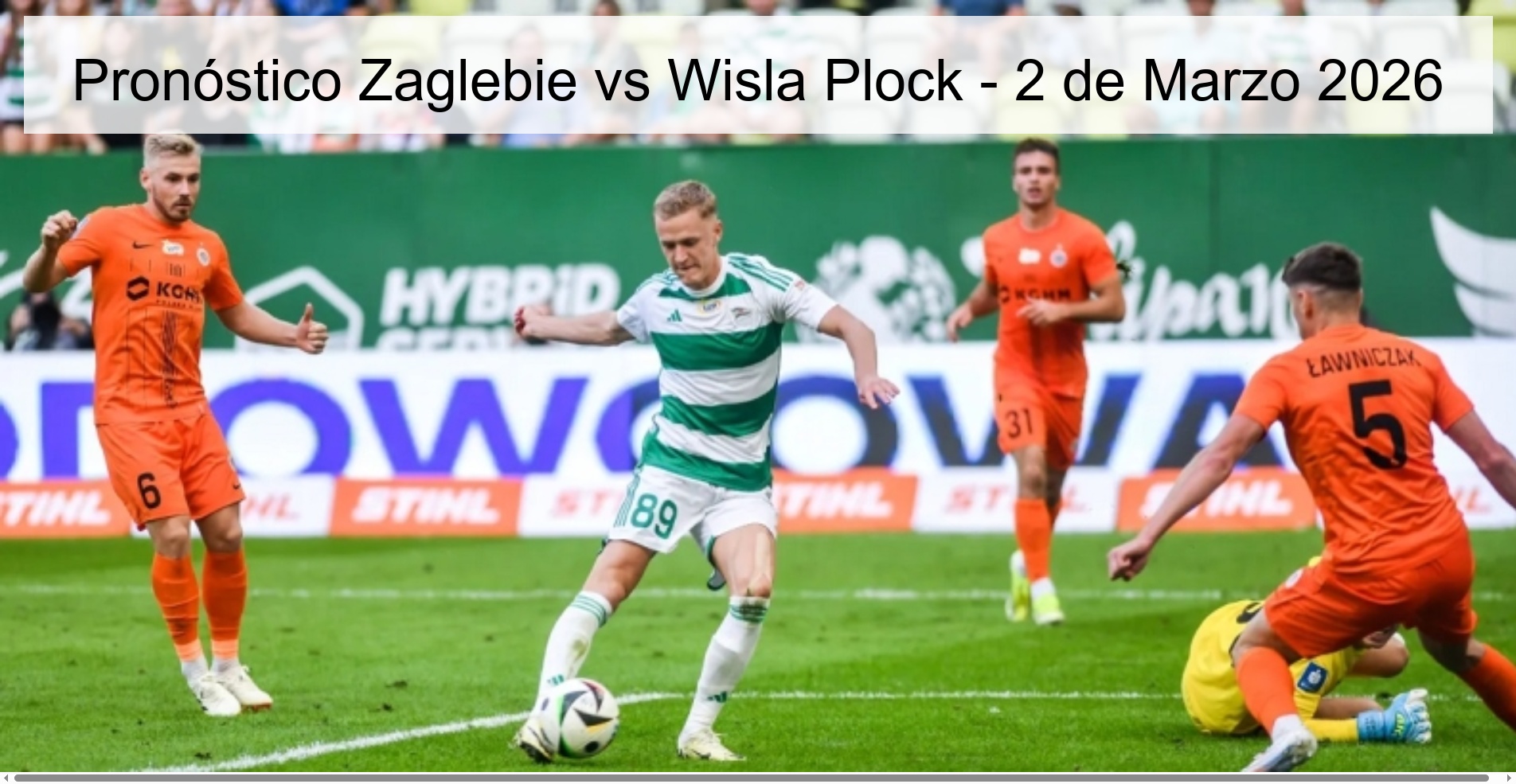 Pronóstico Zaglebie vs Wisla Plock - 2 de Marzo 2026