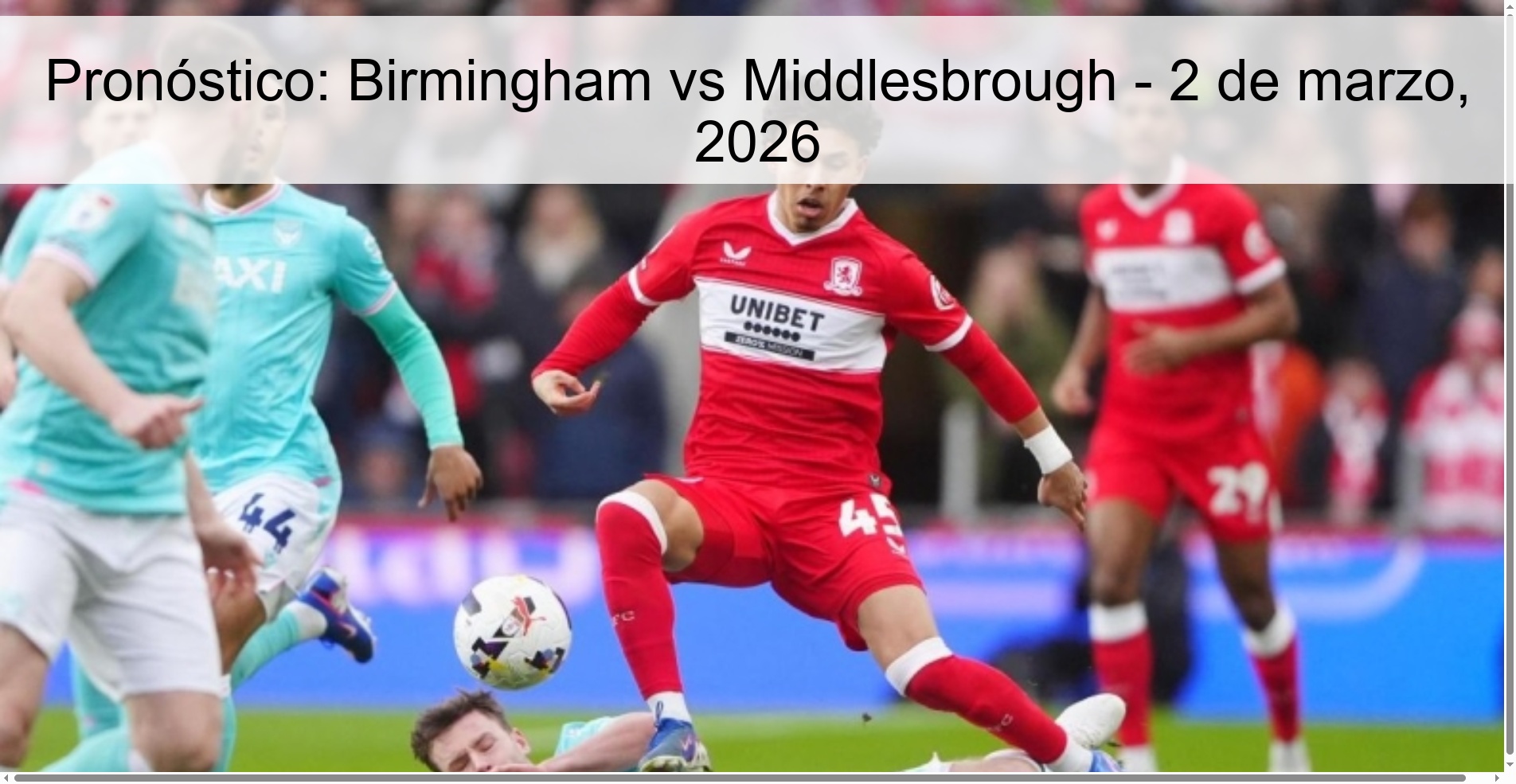 Prediction: Birmingham vs Middlesbrough – March 2, 2026