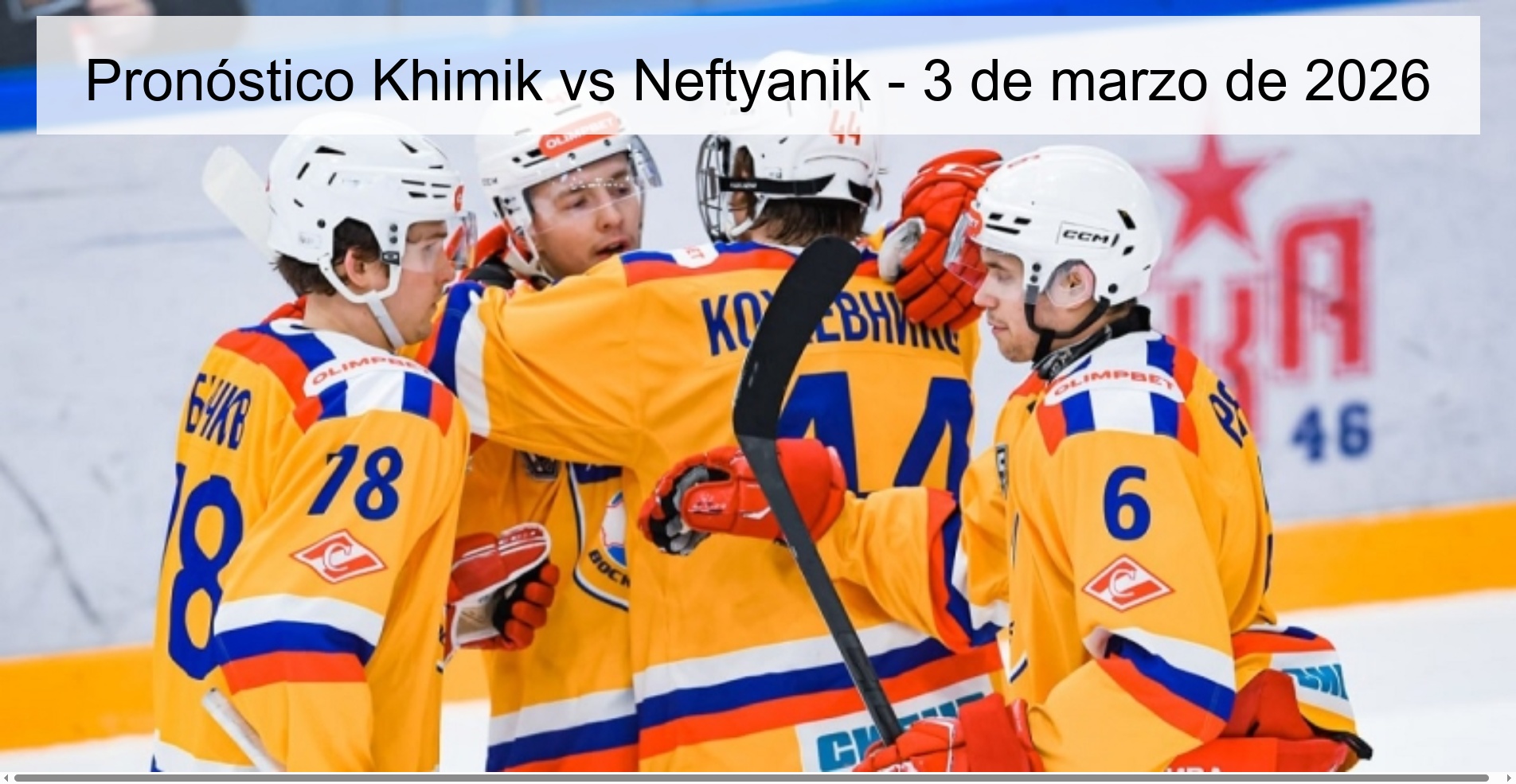 Pronóstico Khimik vs Neftyanik - 3 de marzo de 2026