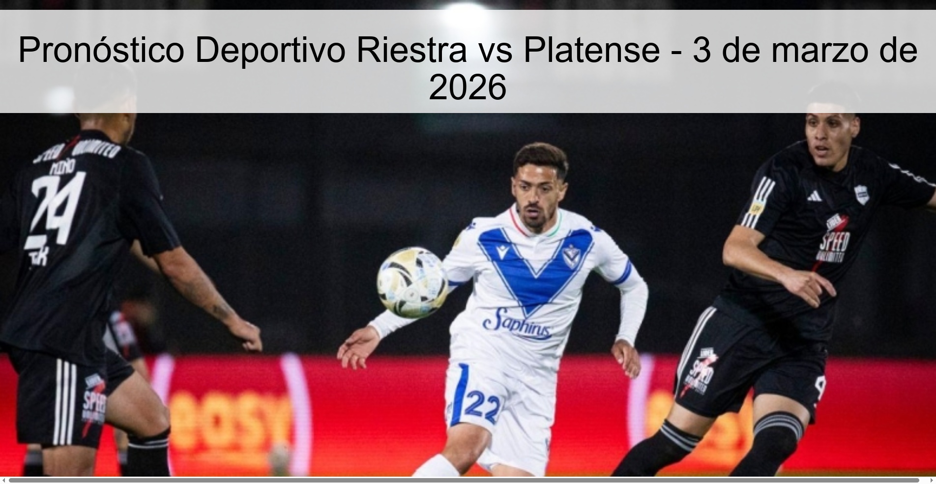 Pronóstico Deportivo Riestra vs Platense - 3 de marzo de 2026