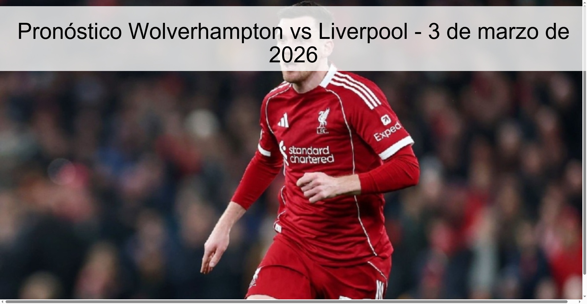 Wolverhampton vs Liverpool Prediction – March 3, 2026