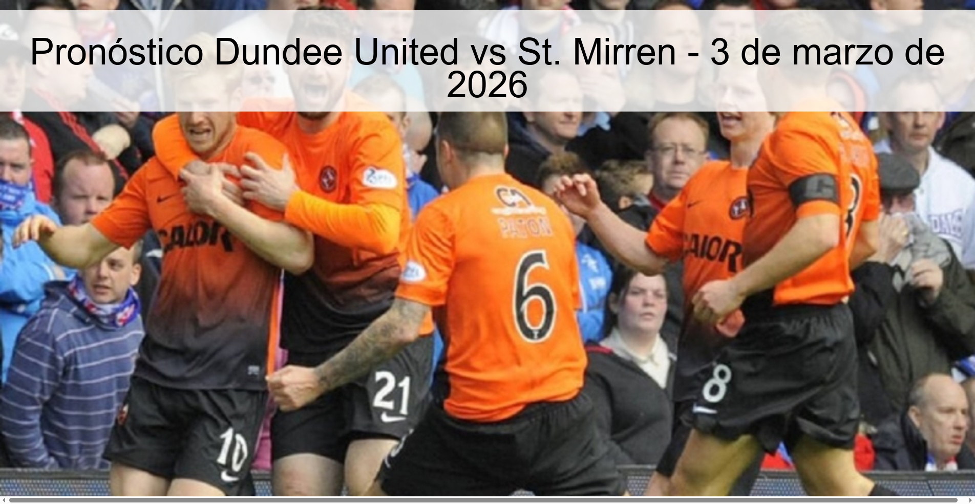 Dundee United vs St. Mirren Prediction – March 3, 2026