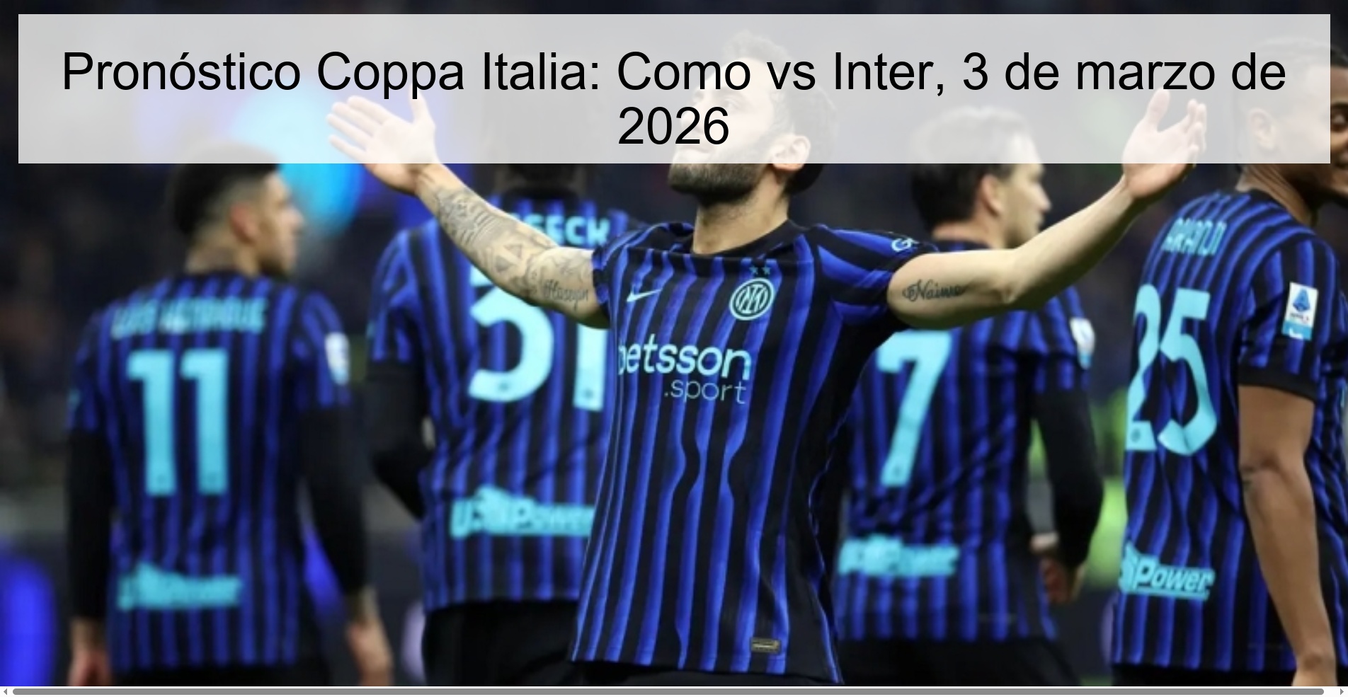 Coppa Italia Prediction: Como vs Inter, March 3, 2026