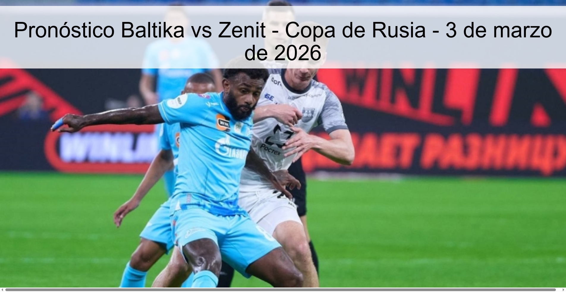 Baltika vs Zenit Prediction - Russian Cup - March 3, 2026
